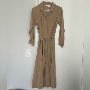 Vintage Midi Button Down Dress